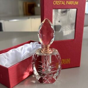 Vintage Elegant Feminine Romantic Oleg Cassini Cristal Parfum Bottle in Red Box